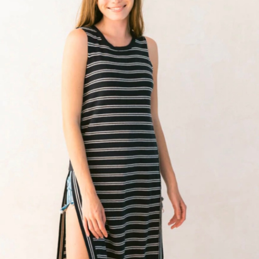 Mer-Sea Anywear Open Stripped Tunic